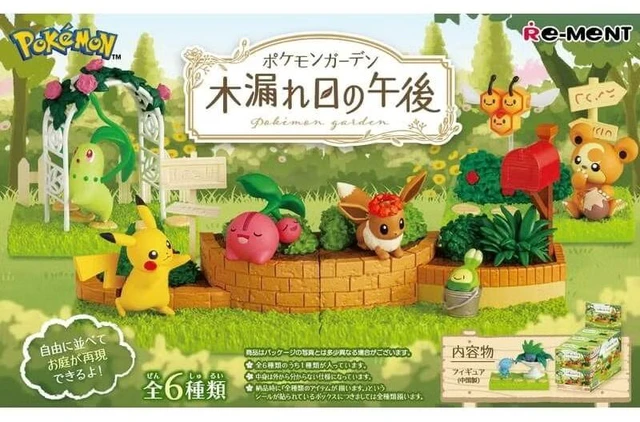 Main image of Re-Ment Pokemon Garden Afternoon Sunlight Mini Figure Box of 6 New US DUTY PAID