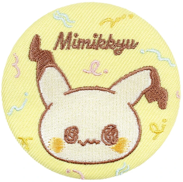 Main image of Poke Peace Pokemon Mimikyu Can Badge Embroidered US Import Fees Included