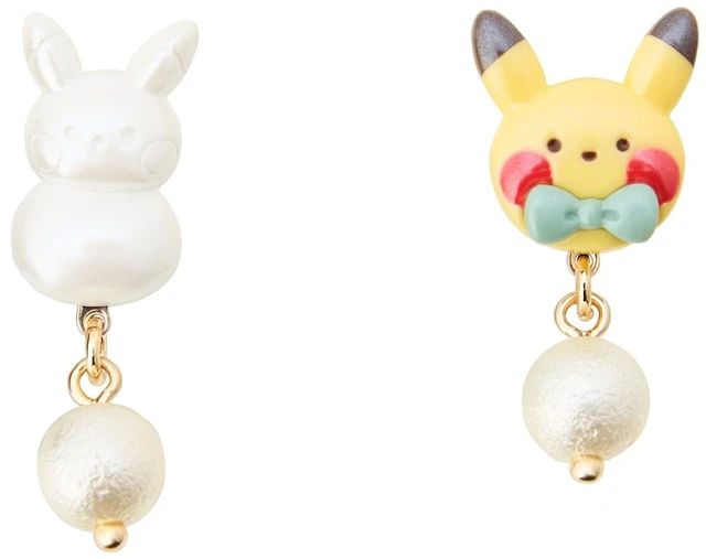 Main image of Pokemon Pikachu Christmas Prep Chu Snowman Ornament Earring US DUTY PAID
