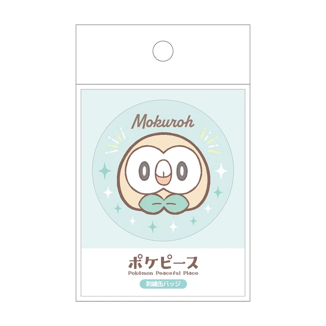 Alt view image 3 of 4 - Pokepisu Pokemon Rowlet Can Badge US Import Fees Included