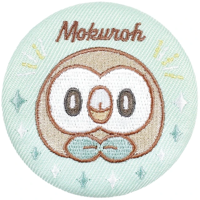 Main image of Pokepisu Pokemon Rowlet Can Badge US Import Fees Included