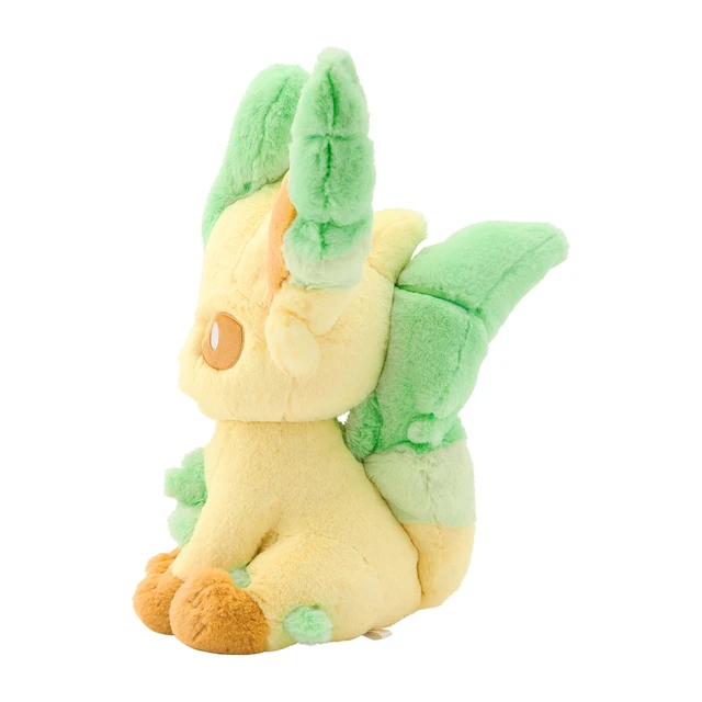 Alt view image 3 of 4 - Pokemon Leafeon Plush Fluffy Hugging US Import Fees Included