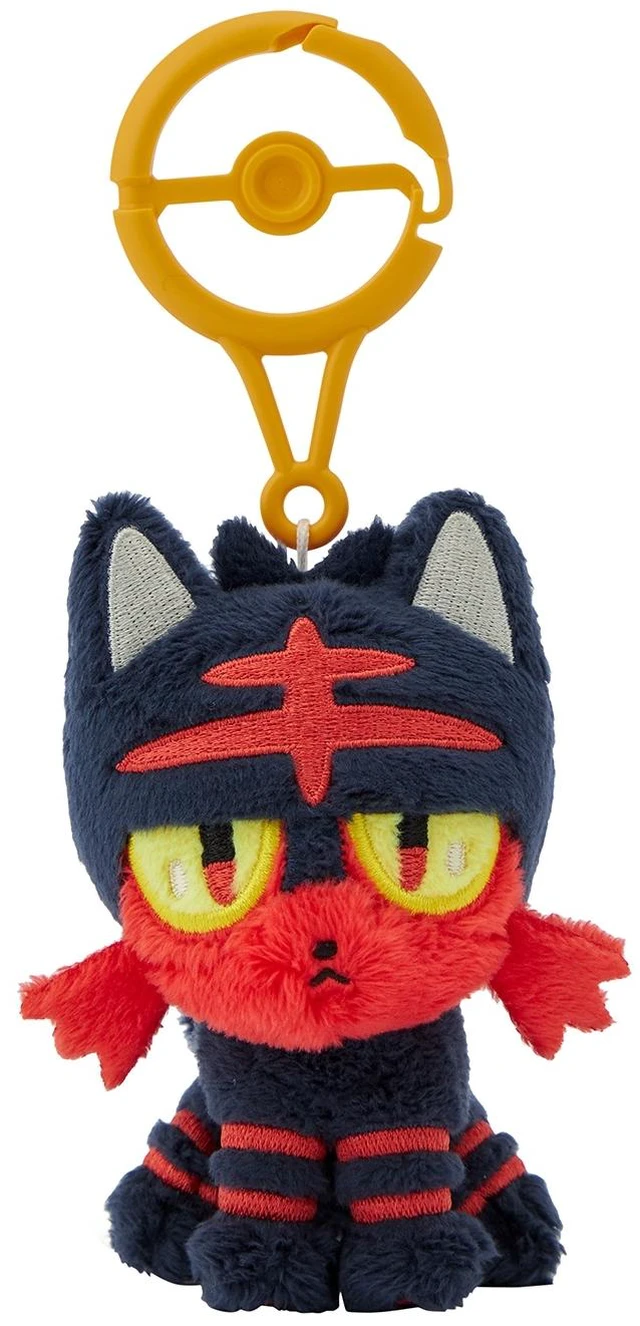 Main image of Japan Pokemon Litten with Carabiner Mascot US Import Fees Included