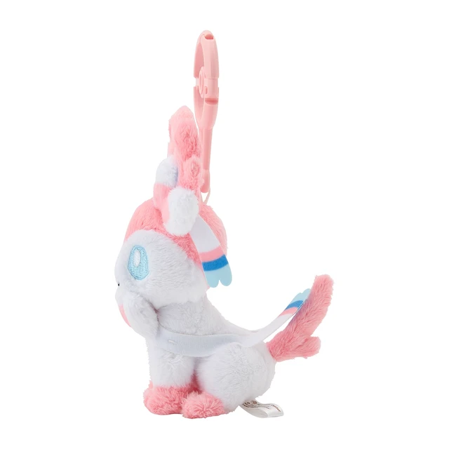 Alt view image 3 of 6 - Japan Pokemon Sylveon with Carabiner Plush Keychain US Import Fees Included