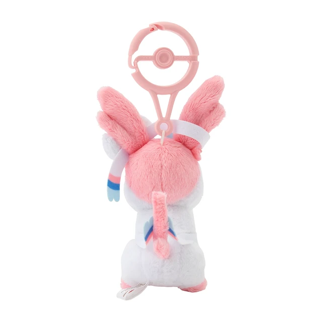 Alt view image 4 of 6 - Japan Pokemon Sylveon with Carabiner Plush Keychain US Import Fees Included