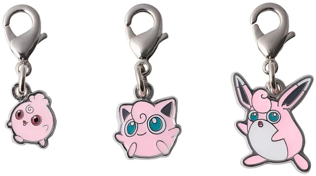 Main image of Japan Pokemon National Pokokedex Metal Charm Igglybuff, Jigglypuff, Wigglytuff
