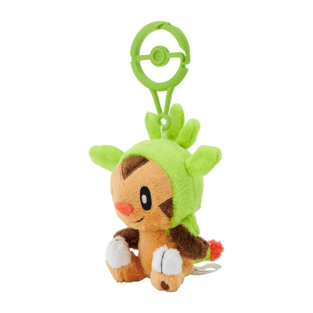 Alt view image 2 of 3 - Japan Pokemon Chespin with Carabiner Plush Keychain US Import Fees Included