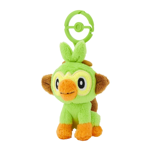 Alt view image 2 of 3 - Japan Pokemon Grookey with Carabiner Plush Keychain US Import Fees Included
