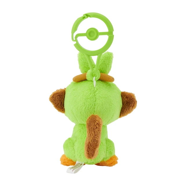 Alt view image 3 of 3 - Japan Pokemon Grookey with Carabiner Plush Keychain US Import Fees Included