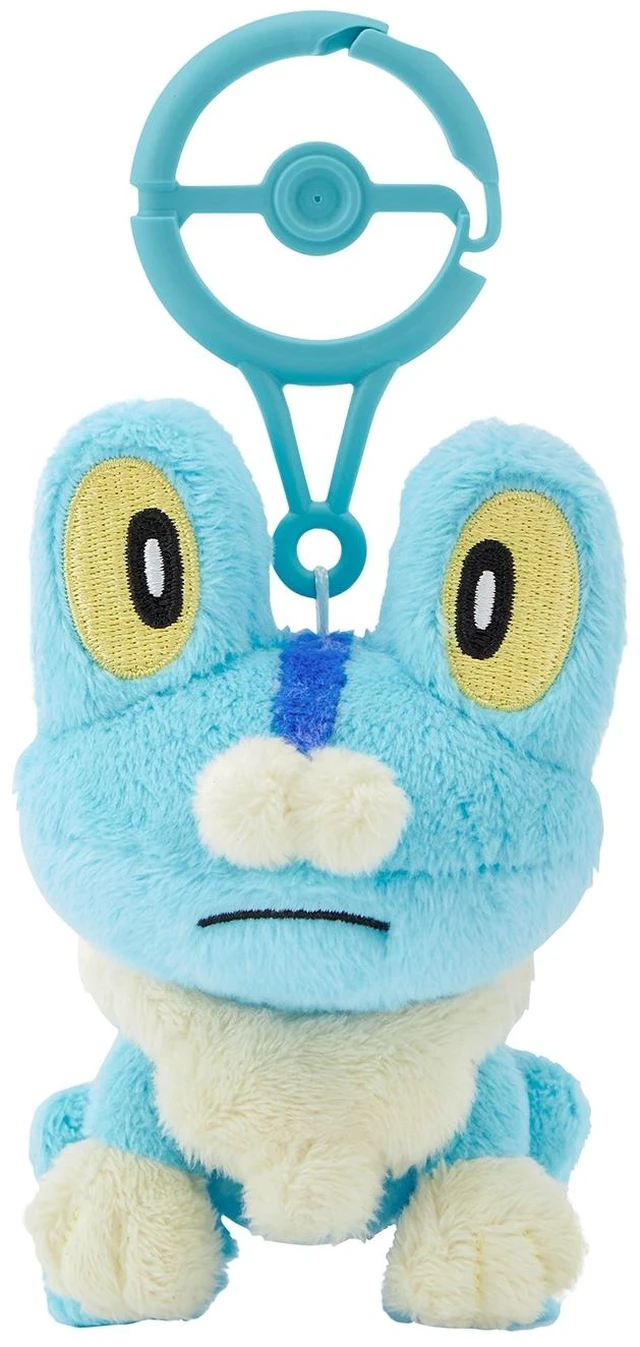 Main image of Japan Pokemon Froakie With Carabiner Plush Keychain US Import Fees Included