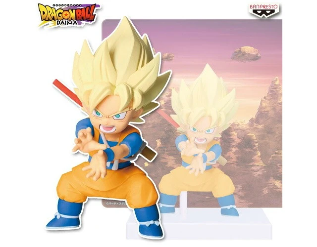 Main image of Japan Banpresto Dragon Ball DAIMA Super Saiyan Goku (Mini) With Panel Figure