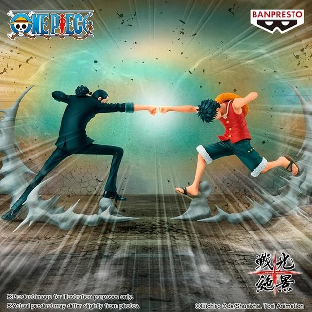 Alt view image 2 of 3 - Japan Banpresto One Piece Luffy vs Lucci Senko Zekkei Figure Set of 2 Prize