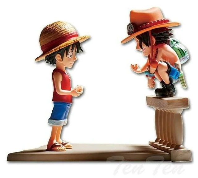 Alt view image 2 of 2 - Japan Banpresto Monkey D. Luffy & Portgas D. Ace Mini Figure WCF US DUTY PAID