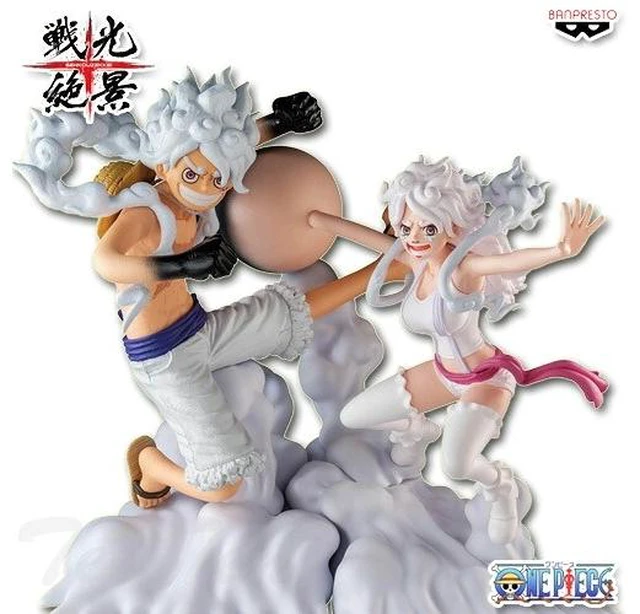 Main image of Japan One Piece Senko Zekkei Luffy & Bonney Figure Set