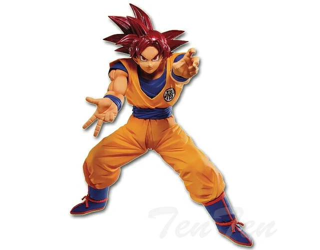 Alt view image 2 of 2 - Japan Banpresto Dragon Ball Super Super Saiyan God Son Goku Figure US DUTY PAID
