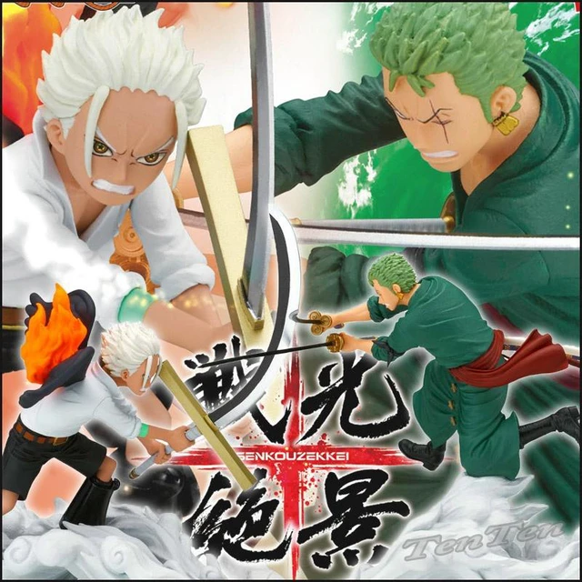 Main image of Japan Banpresto One Piece Roronoa Zoro vs S-Hawk Egghead Arc Figure Set of 2