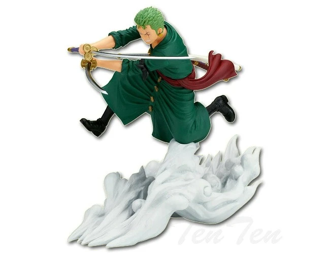 Alt view image 2 of 4 - Japan Banpresto One Piece Roronoa Zoro vs S-Hawk Egghead Arc Figure Set of 2