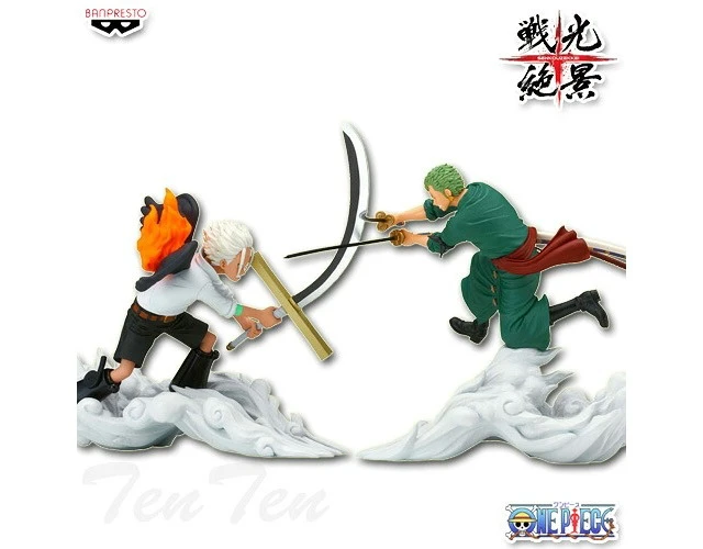 Alt view image 4 of 4 - Japan Banpresto One Piece Roronoa Zoro vs S-Hawk Egghead Arc Figure Set of 2