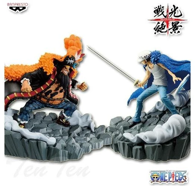 Main image of Japan Banpresto One Piece Trafalgar Law & Marshall D. Teach Senko Zekkei Figure