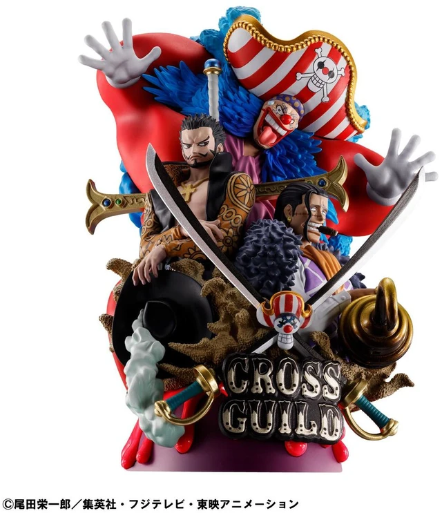 Alt view image 2 of 3 - Petit Rama DX ONE PIECE LOGBOX RE BIRTH 03 Buggy, Mihawk, Crocodile Figure