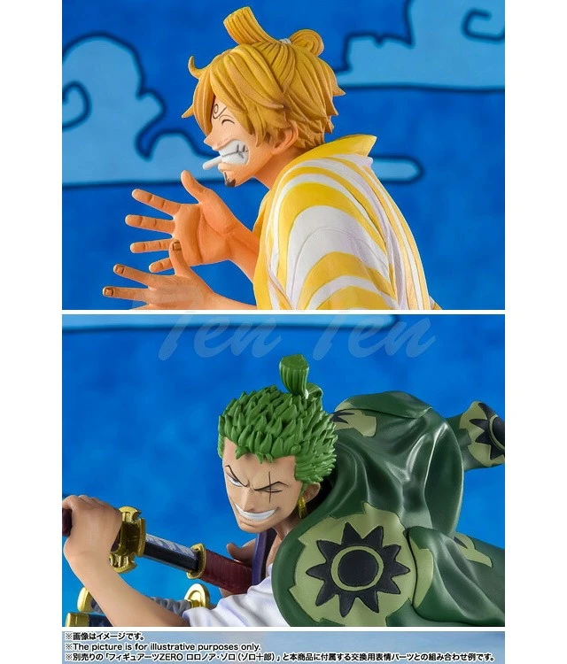 Alt view image 4 of 7 - Figuarts ZERO ONE PIECE Sanji Goro, Wano Country Arc Figure US DUTY PAID