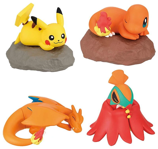 Alt view image 2 of 2 - TakaraTomyArts Pokemon Pikachu, Charmander, Charizard, Hawlucha Figure Set of 4