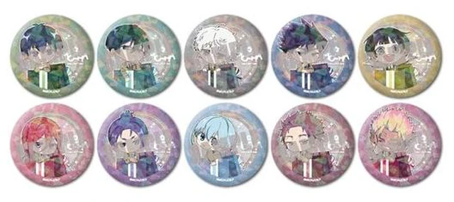 Main image of Blue Lock Trading Holographic MOCHA Ver. Can Badge Box of 10 US DUTY PAID