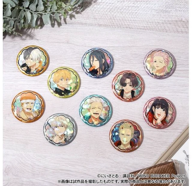Main image of Movic WIND BREAKER Hologram Badge Box of 10 US Import Fees Included