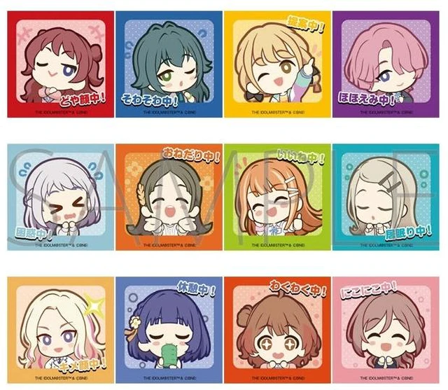 Main image of Movic Gakuen Idolmaster Peta Collection Box of 6 US Import Fees Included