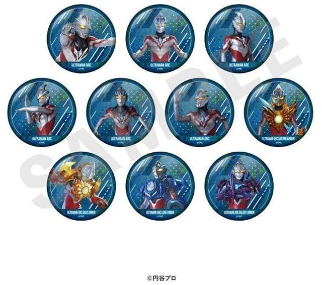 Main image of Ultraman Series Ultraman Arc Can Badge Box of 10 US Import Fees Included