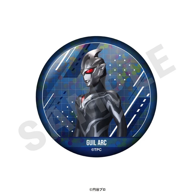 Alt view image 2 of 6 - Ultraman Series Giru Aaku Can Badge Box of 10 US Import Fees Included