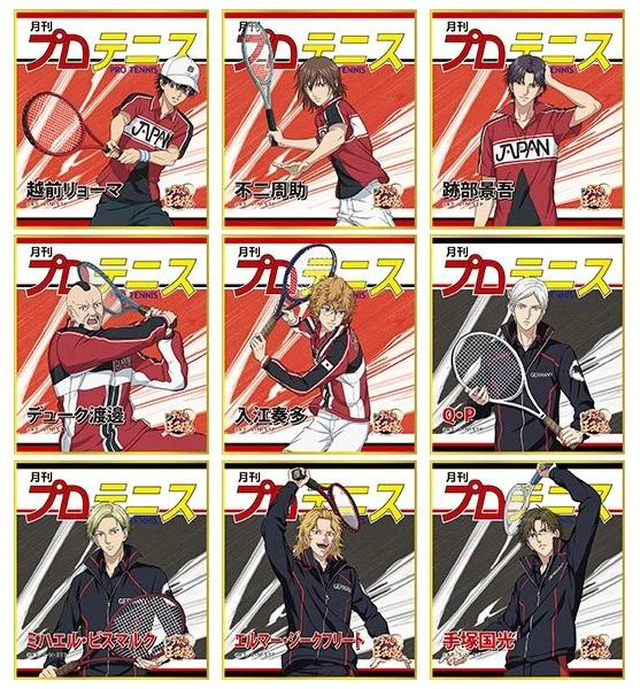 Main image of Movic The New Prince of Tennis Mini Shikishi Collection Box of 9 US DUTY PAID