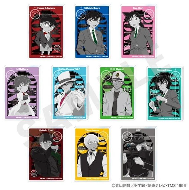 Main image of Paint Lact Detective Conan Monochrome Ver. Trading Card Set of 10 US DUTY PAID