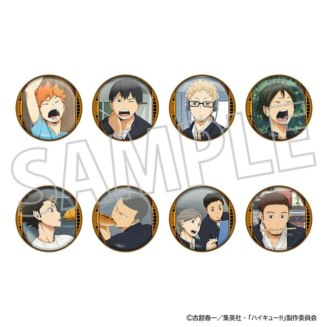 Alt view image 2 of 2 - Movic Haikyu!! Character Badge Collection Vol. 1 Box of 8 US DUTY PAID