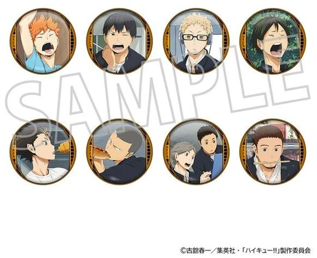 Main image of Movic Haikyu!! Character Badge Collection Vol. 1 Box of 8 US DUTY PAID