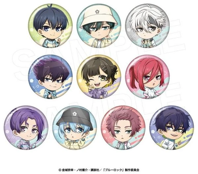 Main image of Blue Lock Pastel Wear Mini Badge Box of 10 US Import Fees Included
