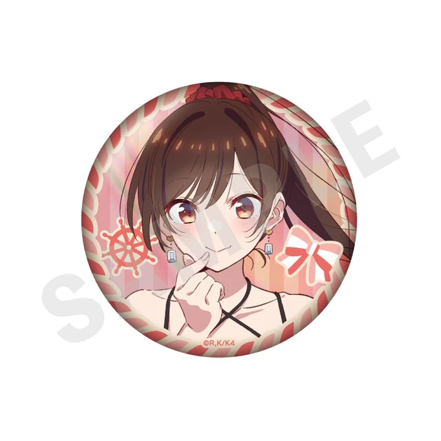 Alt view image 2 of 6 - Rent-A-Girlfriend Trading Aurora Redesign Can Badge Set of 10 US DUTY PAID