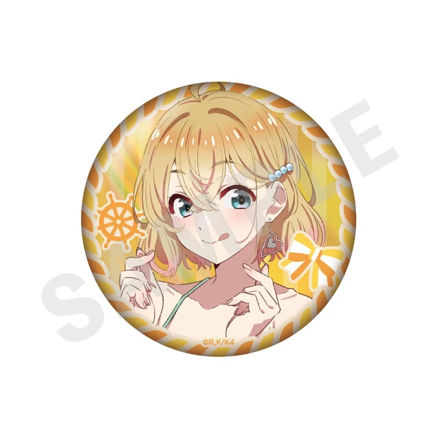 Alt view image 3 of 6 - Rent-A-Girlfriend Trading Aurora Redesign Can Badge Set of 10 US DUTY PAID