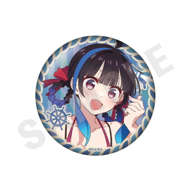 Alt view image 6 of 6 - Rent-A-Girlfriend Trading Aurora Redesign Can Badge Set of 10 US DUTY PAID