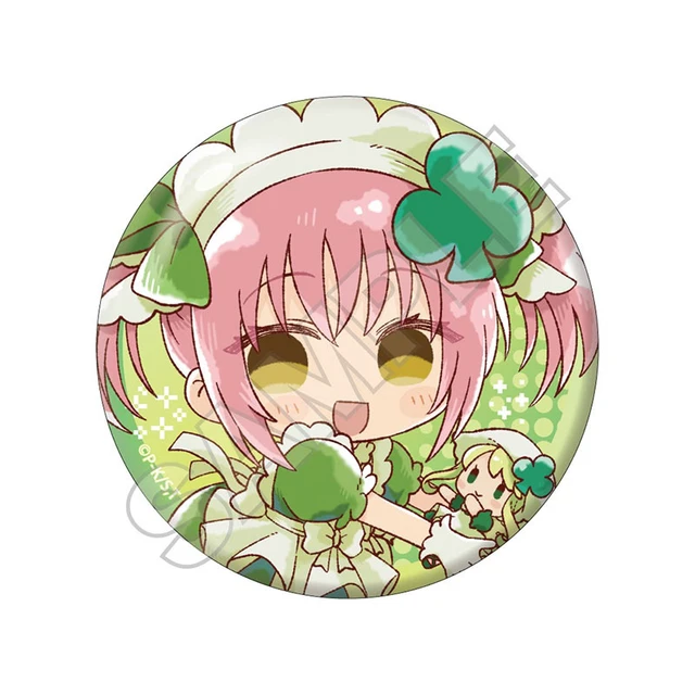 Alt view image 4 of 6 - GRANUP Shugo Chara! Sketchu! Glitter Can Badge Box of 8 US DUTY PAID