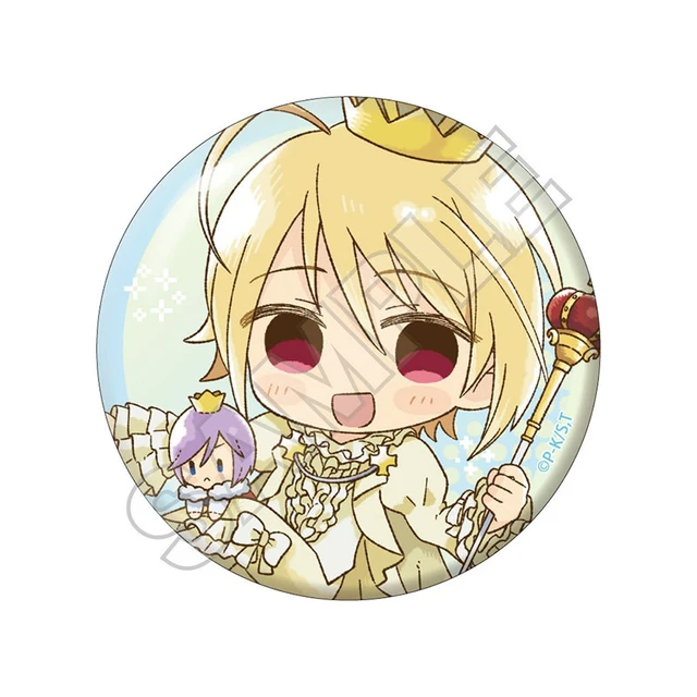 Alt view image 6 of 6 - GRANUP Shugo Chara! Sketchu! Glitter Can Badge Box of 8 US DUTY PAID