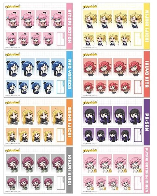 Main image of Movic Bocchi the Rock! ID Photo Studio Box of 8 US Import Fees Included
