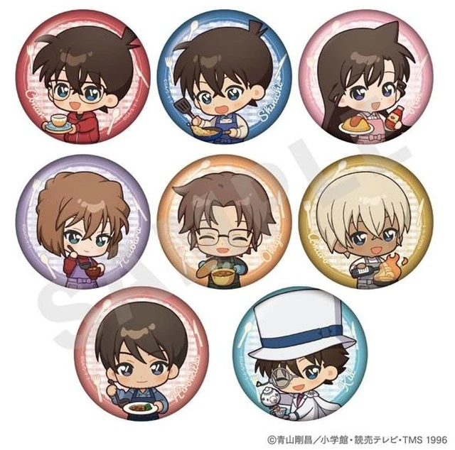 Main image of Detective Conan Mini Character Kitchen Ver. Can Badge Box of 8 US DUTY PAID