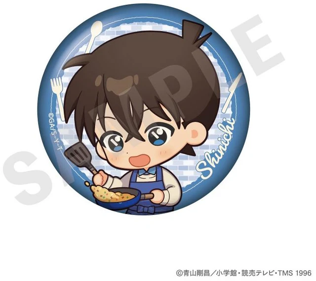 Alt view image 3 of 6 - Detective Conan Mini Character Kitchen Ver. Can Badge Box of 8 US DUTY PAID
