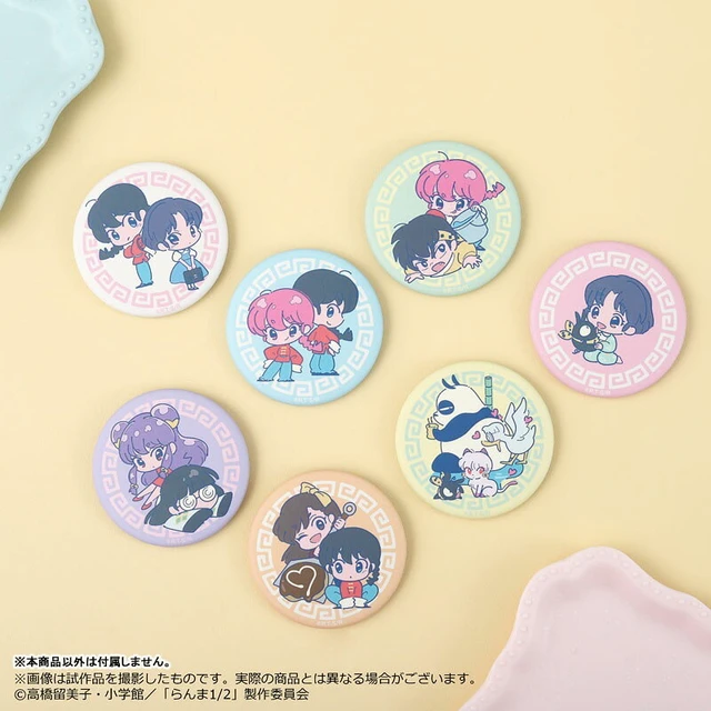 Alt view image 2 of 3 - Movic Ranma 1/2 Badge Box of 7 US Import Fees Included
