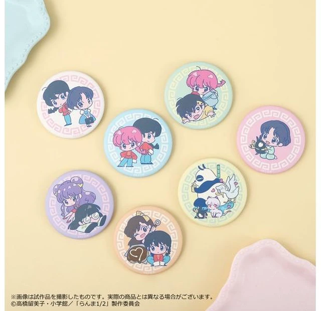 Main image of Movic Ranma 1/2 Badge Box of 7 US Import Fees Included