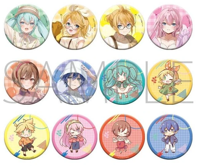 Main image of Movic Hatsune Miku Series Leisure Festival Can Badge Box of 12 US DUTY PAID
