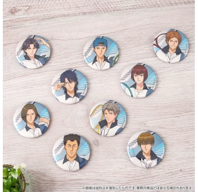 Main image of Movic New Prince of Tennis Hyotei Can Badge Box of 9 US Import Fees Included