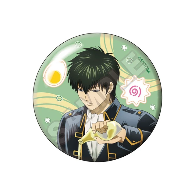 Alt view image 6 of 6 - GRANUP Gintama No Bad Guys Among Noodle Lovers Can Badge Box of 6 US DUTY PAID