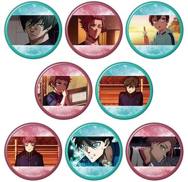 Main image of Movic Blue Lock Season 2 Itoshi Rin & Itoshi Sae Can Badge Box of 8 US DUTY PAID